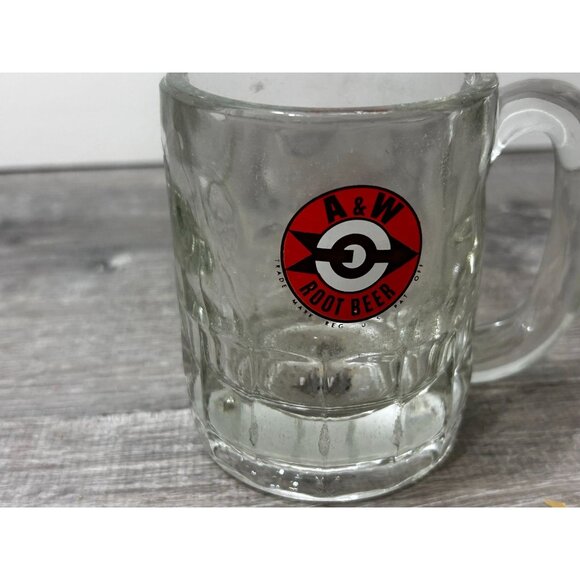Vintage A&W Root Beer Glass Mug with Bullseye Logo 6 Oz - Picture 2 of 6